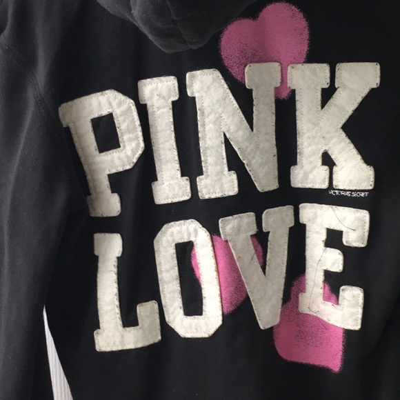 VS Pink hooded zip up - Picture 3 of 4